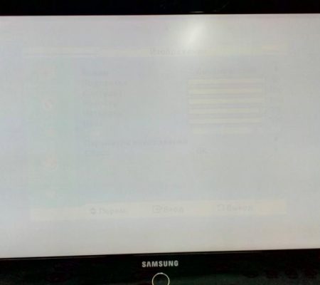 Белый экран в телевизоре Samsung LE32A330JA
